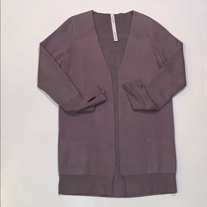 lululemon athletica Open-Front Cardigan in Mauve